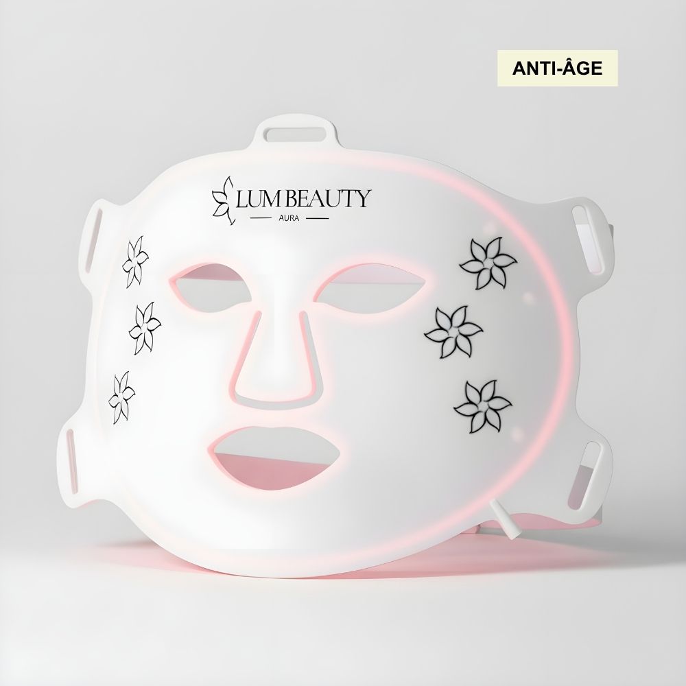 Masque LED visage anti-âge